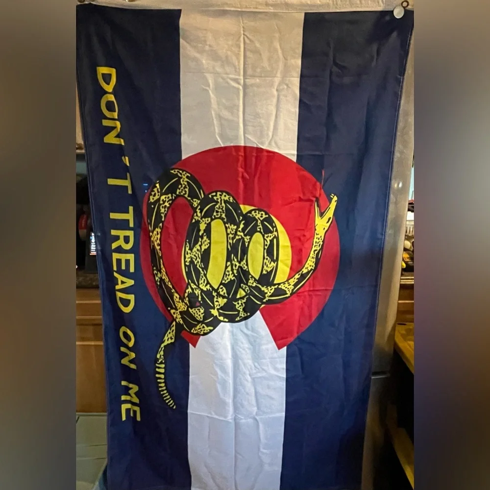 Colorado Flag Don’t tread on me snake 2nd amendment